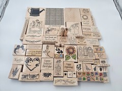 LOT (90) Vintage 1990’s WOODEN Stamps STAMPIN’ UP Card Making SCRAPBOOKING