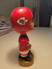Vintage Kansas City Chiefs 1969 sports specialties bobble head Nodder Excellent