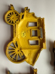 Vintage 1975 Homco Wall Plaques Train, Stagecoach, Trolley 7363, 7362, 7361, USA