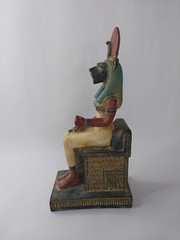 RARE ANTIQUE ANCIENT EGYPTIAN Statue of Sekhmet Heavy Stone Magic Hieroglyphic