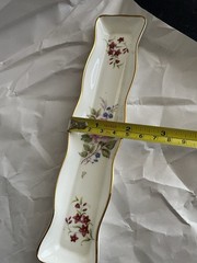 Vintage Jewelry Pen Trinket Dish Mint Tray Floral Oakley Bone China Made England