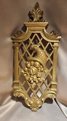 Syroco Homco 1971 Wall Plaque 7214 Made in USA 16″ tall