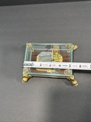 Vintage Original Swiss Reuge Crystal Clear Glass Music Box No 1885 (WORKING!!)