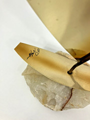 Demott Brass Kite Board Sailing Sculpture on Quartz Base