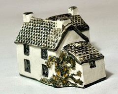 Vintage Tey Pottery Miniature Dove Cottage Cumbria Britain 4” X 3.75” X 2.75”