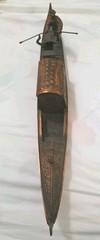 Vintage Gondola Gondolier Music Box Copper Color Plated READ Repair Project