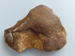 ACHEULEAN NOTCHED SCRAPER STONE TOOL LOWER PALAEOLITHIC C.450,000 BP. KENT UK