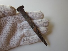 very rare ancient Roman iron nail for crucifixion 1-2 century AD.