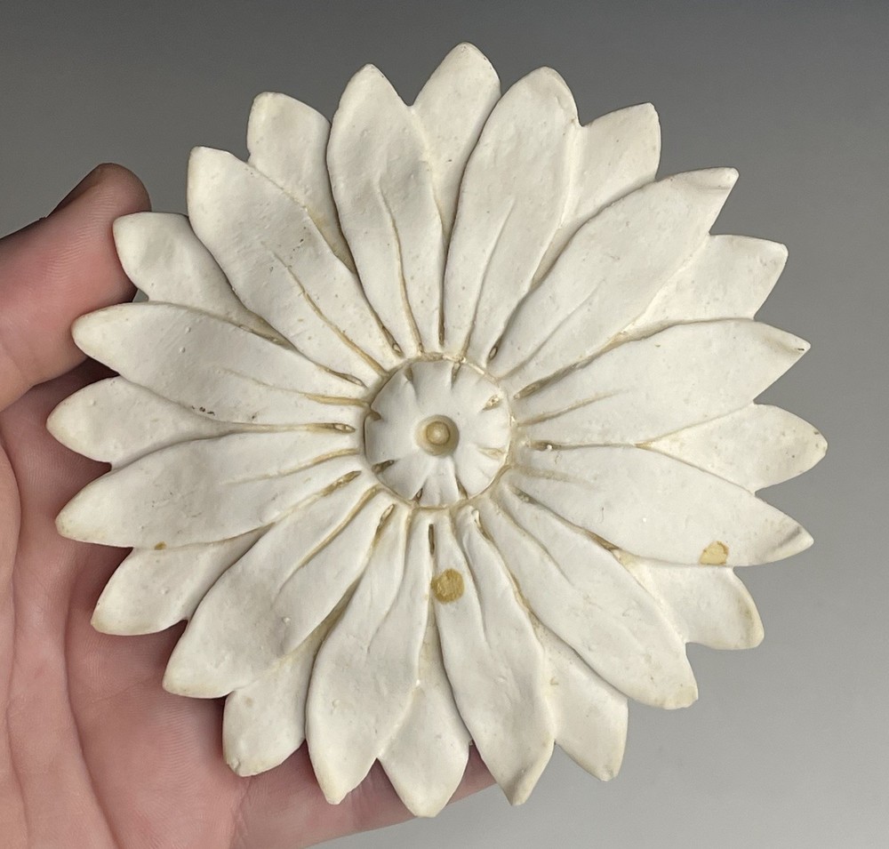 RETRO Vintage Wall Hanging Plaster Sunflower Flower Rosette 1970s 80s 90s Decor