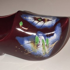 Antique Goedewaagen Ceramic Dutch Shoe Clog Gouda Holland Figurine Ashtray