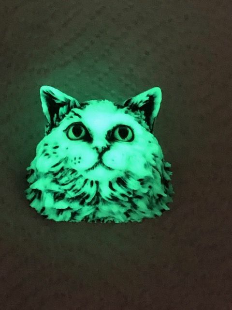 Harmony Kingdom art Neil Eyre Designs Halloween Glow Dark Cat Kitty magnet LE50