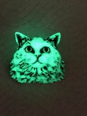 Harmony Kingdom art Neil Eyre Designs Halloween Glow Dark Cat Kitty magnet LE50