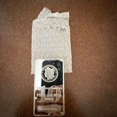 10 Oz Silver Plated Collectible Bar Non Magnetic Bullion Style Souvenir
