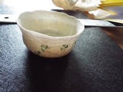 BELLEEK FINE PARIAN CHINA DAISY BON BON DISH
