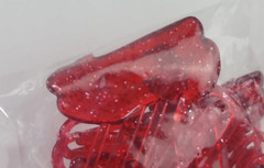 10 Wizard Of Oz Dorothy Red Glitter Plastic Shoes Paper Clips Warner Bros 2.5″