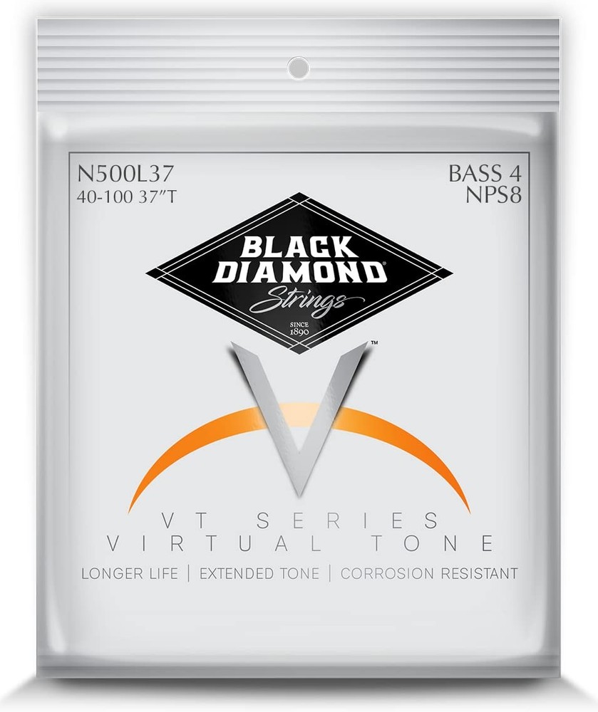 Black Diamond Strings N500L37 4-String Bass Nickel Long Scale .040-.100