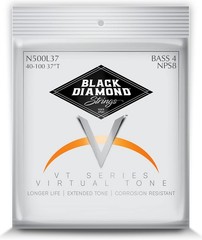 Black Diamond Strings N500L37 4-String Bass Nickel Long Scale .040-.100