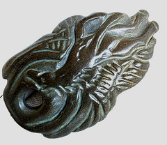 300 BC Ancient Roman Carved Engraved Gemstone Pendant Medallion Amulet Pegasus
