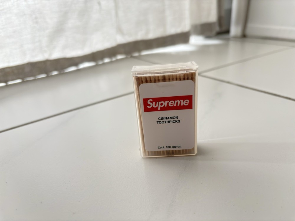 Supreme Cinnamon Toothpick Box Logo NEW!!