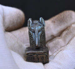 Authentic Ancient Egyptian Antiquities Seth Rare Amulet Necklace Egyptian BC