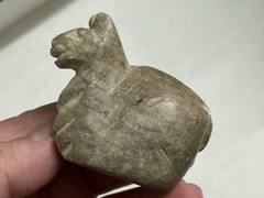 AMAZING PRE-COLUMBIAN CANOPA LLAMA EFFIGY VOTIVE CONTAINER FROM PERU MOTLEY COA