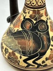 Corinthian 550 BC Reproduction Vessel Hand Crafted And Painted In Greece Birds