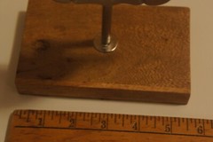 Contemporary Cast Aluminum Turtle Shell on Wood Stand