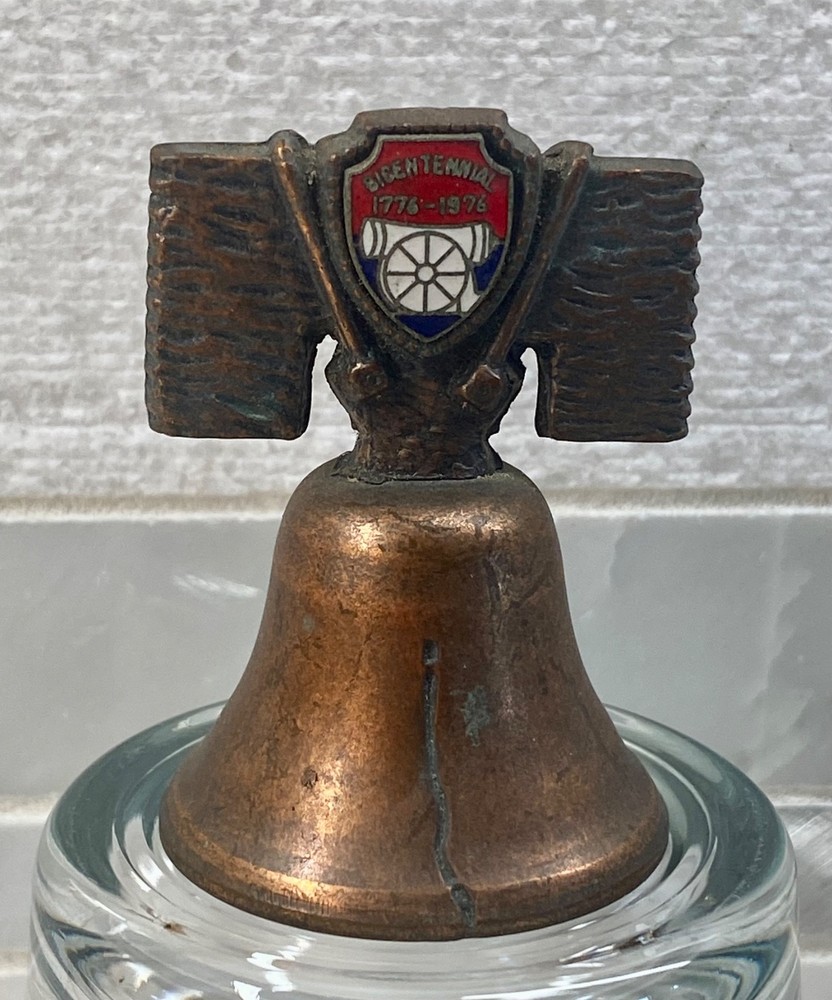 1976 Bicentennial Liberty Metal Bell Copper Color Steel 1776-1976 Souvenir