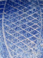 Ancient rare Lapis lazuli big etched design amulet from Afghanistan
