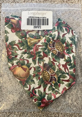 Longaberger 2000 Deck the Halls Basket 12 Day of Christmas Fabric Liner ~ New!