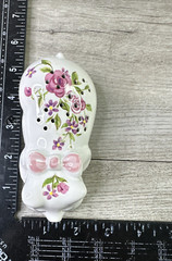 VINTAGE AVON Ceramic Pig Pomander PAMPERED PIGLET 1978 Ceramarte Sachet