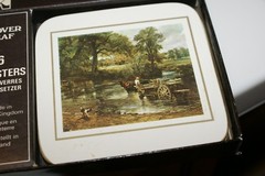 Clover Leaf Table 6 Coasters Made in United Kingdom ORIGINAL BOX SCENES IN PICT