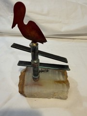 Vintage Mid Century Modern DEMOTT Brass Metal Sculpture