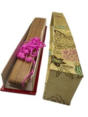 Traditional Carved Wooden Hand Fan with Tassel – Ornate Gift Box Set