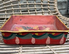 Peter Hunt Signed Dated Painted Tin Toleware Heart Folk Art Tray – Cape Cod
