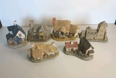 Vtg David Winter English Cottages Lot Of 6, 5 are Signed! Enesco, Collectibles