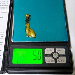 Handmade Brass Bastet Cat Pendant – Ancient Egyptian Jewelry