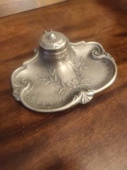 Antique Victorian probably late 1890s? Art Nouveau ink well