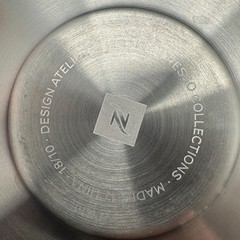Pair of Nespresso View Collection Glass Expresso Cups & Stainless Steel Saucers