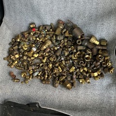 Mixed 14+ lbs Scrap Brass Plumbing, Pipe, Fittings, Odd Pieces,