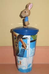 New Peter Rabbit 2 Bobblehead Figure Cinema Exclusive Movie Cup + Topper