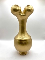 Poporo Rustic Golden in Hollow Clay, Quimbaya Culture