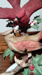 Cardinals in Winter Bird Figurine – Home Interiors 1995