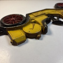 Vintage Sexton Cast Metal Iron Yellow Auto Wall Art Decoration Hanging Plaque