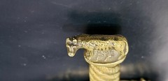 Antique Heavy Roma S.P.Q.R. Brass Knife Letter Opener, Romulus Remus wolf theme