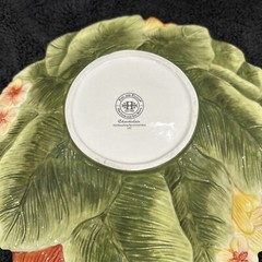 Fitz.&Floyd Chanticlair Bowl Bold Bright Large Sunflowers Summer 12”W X 3.5”T