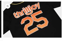 Thrilljoy Halloween’25 Oversized Jersey – Black And Orange 2XL/xL/L Sold Out