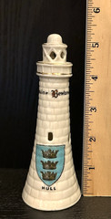 CARLTON CRESTED CHINA Lighthouse w Hull Crest W&R STOKE ON TRENT Sailor Beware