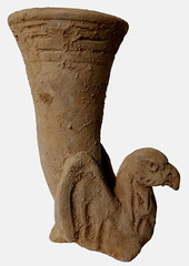 300 BC Beautiful Ancient Roman Clay Terracotta Drinking Rhyton Museum Quality
