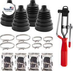 New Upgrade 4PCS Universal CV Axle Boot Repair Kit, Fits 26Mm-34Mm Shafts, 4.92″